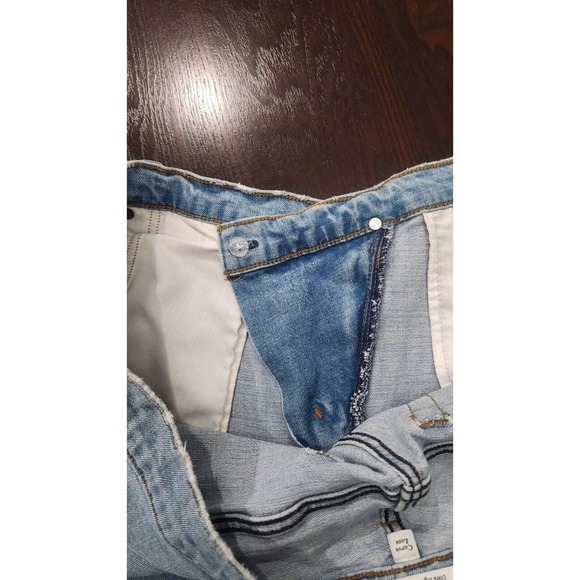 Abercrombie & Fitch 36/22 Ultra High Rise‎ 90s Straight Criss Cross Curve Jeans - Picture 9 of 13